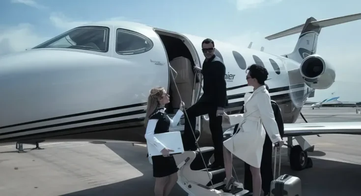 Rich couple boards an airplane | Source: Shutterstock