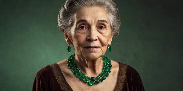A woman wearing a necklace with matching earrings | Source: Amomama