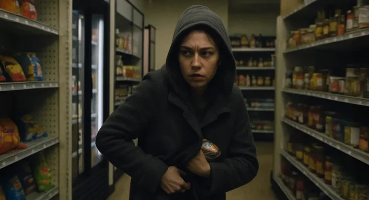 A woman in the supermarket. | Source: Sora