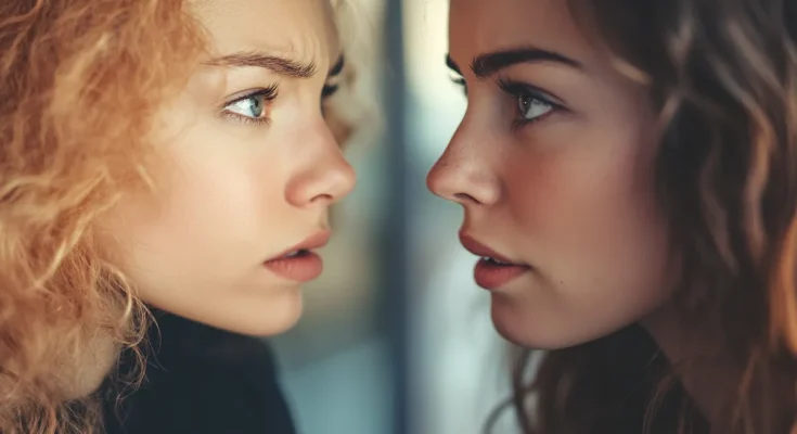 Two women face to face | Source: Midjourney