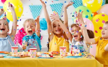 Children at a birthday party | Source: Shutterstock