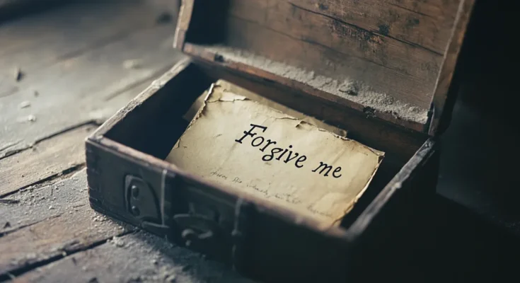 Old letter placed in a wooden chest | Source: Midjourney