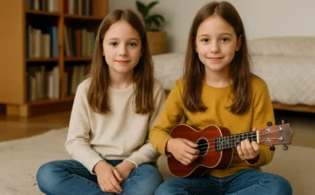 Twin girls in a room | Source: Sora