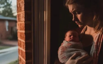 A woman with newborn | Source: Midjourney