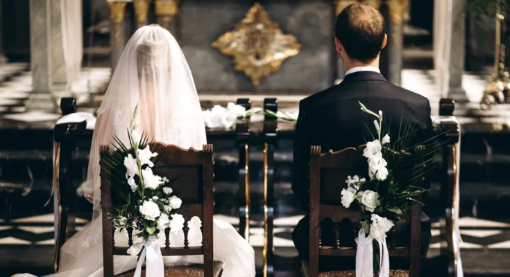 A bride and groom on their wedding day | Source: Shutterstock