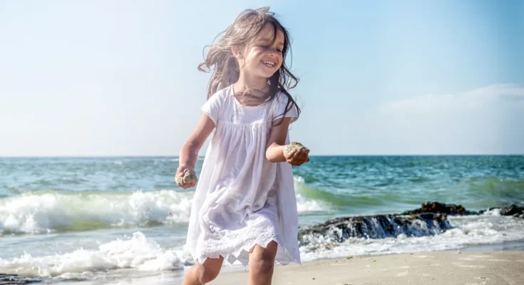 A little girl at the beach | Source: Shutterstock