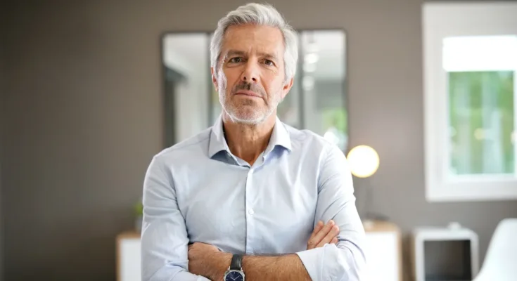 A man standing with his arms crossed | Source: Shutterstock