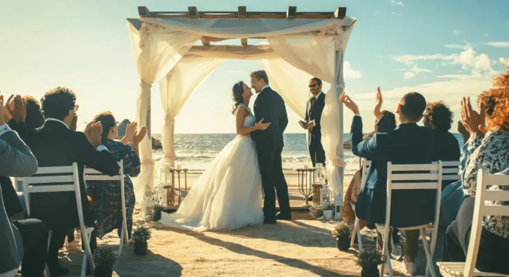 A couple at the altar | Source: Shutterstock