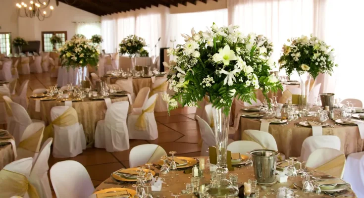 A decorated wedding venue | Source: Shutterstock
