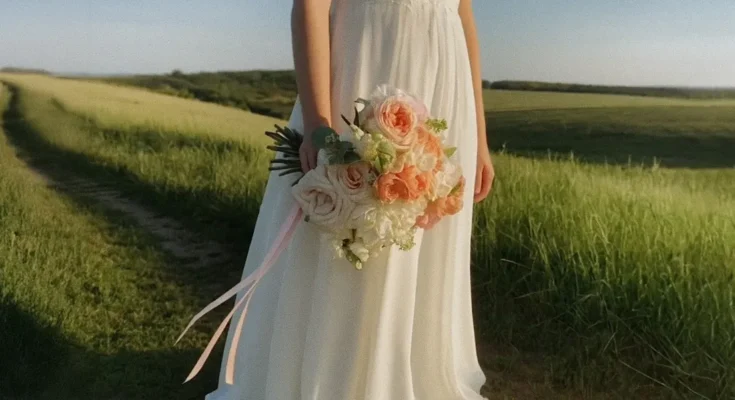 The bride with a bouquet. | Source: Sora