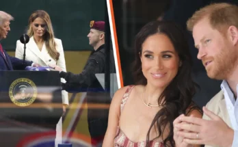 Donald and Melania Trump | Meghan Markle and Prince Harry | Source: Getty Images