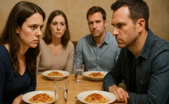 Two women and two men at a dinner | Source: Sora