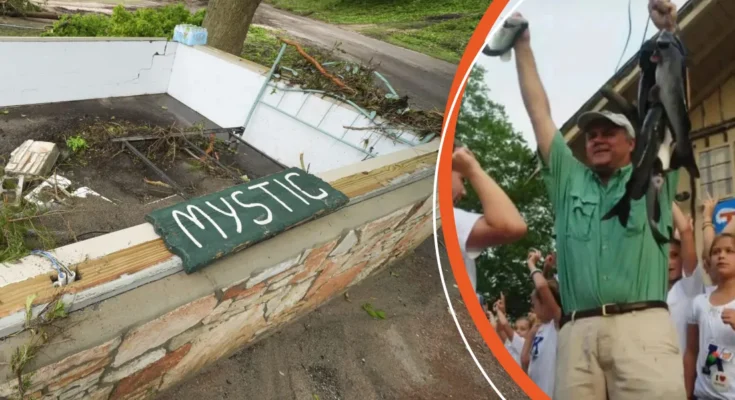 The damaged Camp Mystic | Richard "Dick" Eastland | Source: Facebook/kaitlynrossjournalist