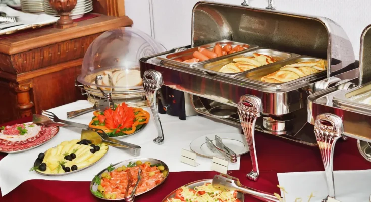 A buffet set out on a table | Source: Shutterstock