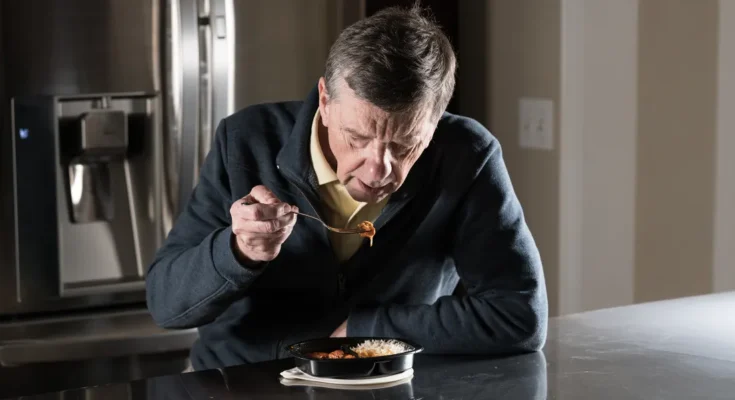 A man eating at home | Source: Shutterstock