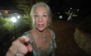 Angry elderly woman pointing at someone in front of her | Source: Midjourney