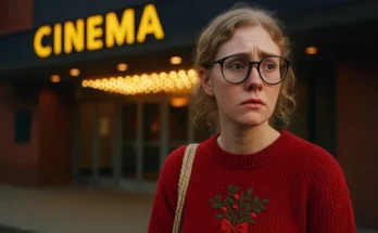 A woman in glasses near a cinema | Source: Sora