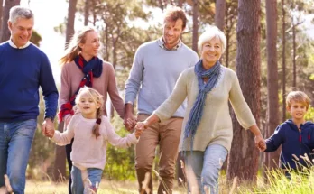 A family walking outdoors | Source: Shutterstock