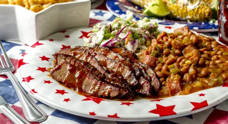 A plate of food for July 4th celebrations | Source: Shutterstock