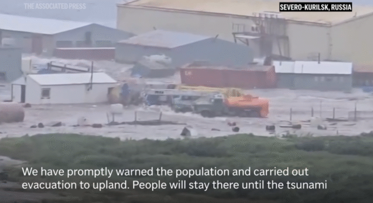Tsunami hits Russia's Kuril Islands after an earthquake| AP