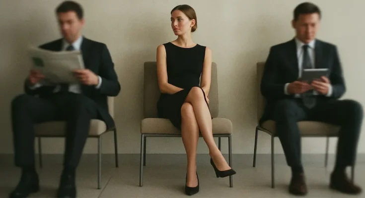 A woman waiting. | Source: Sora