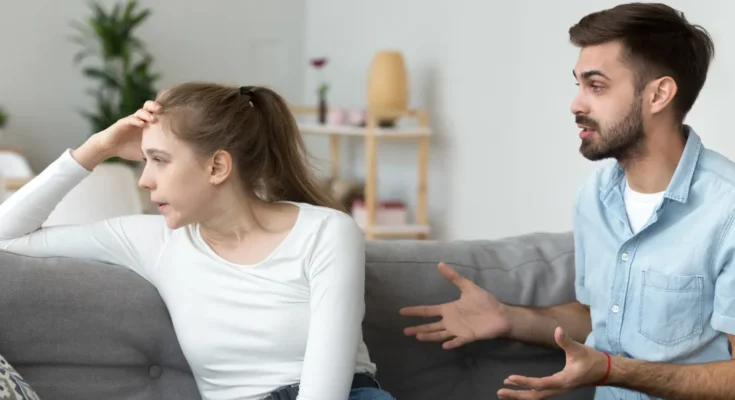 A couple arguing | Source: Shutterstock