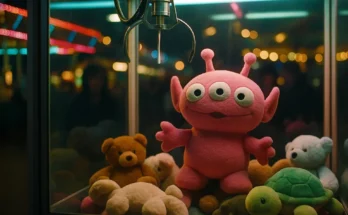 Toys in a claw machine. | Source: Sora