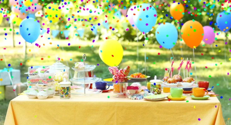 A birthday party setup at a park | Source: Shutterstock