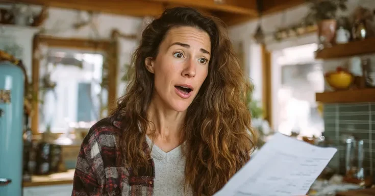 Woman gasping as she stares at a document | Source: Pexels
