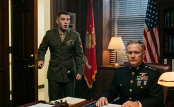 Marine enters office meeting Gen…