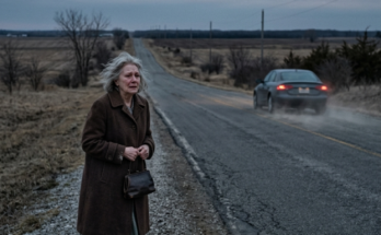 Elderly woman abandoned on highway