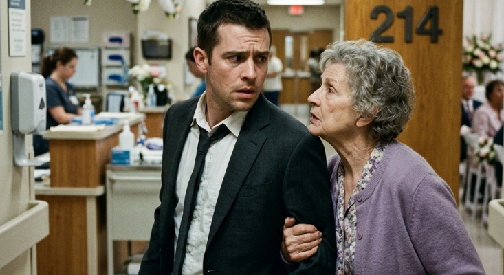 Man and woman in hospital