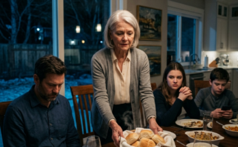 Family dinner confrontation emot…