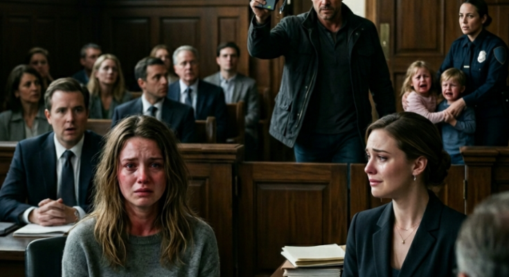 Mother in courtroom receives har…