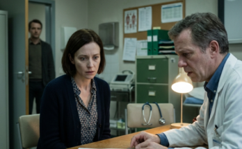 Woman stares at medical report