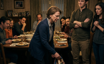 Woman picking up quilt family ga…